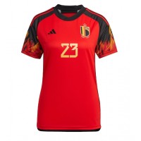 Fotbalové Dres Belgie Michy Batshuayi #23 Dámské Domácí MS 2022 Krátký Rukáv